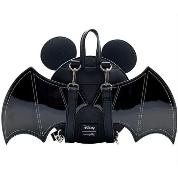 Loungefly x LASR x Disney Mickey Mouse Halloween Bat Convertible Mini Backpack main image 7
